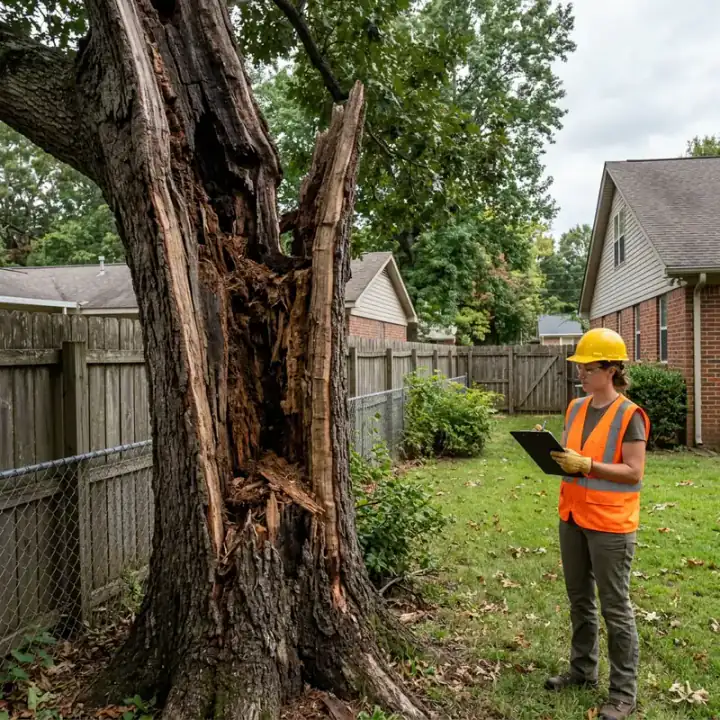 Remove vs trim a damaged tree